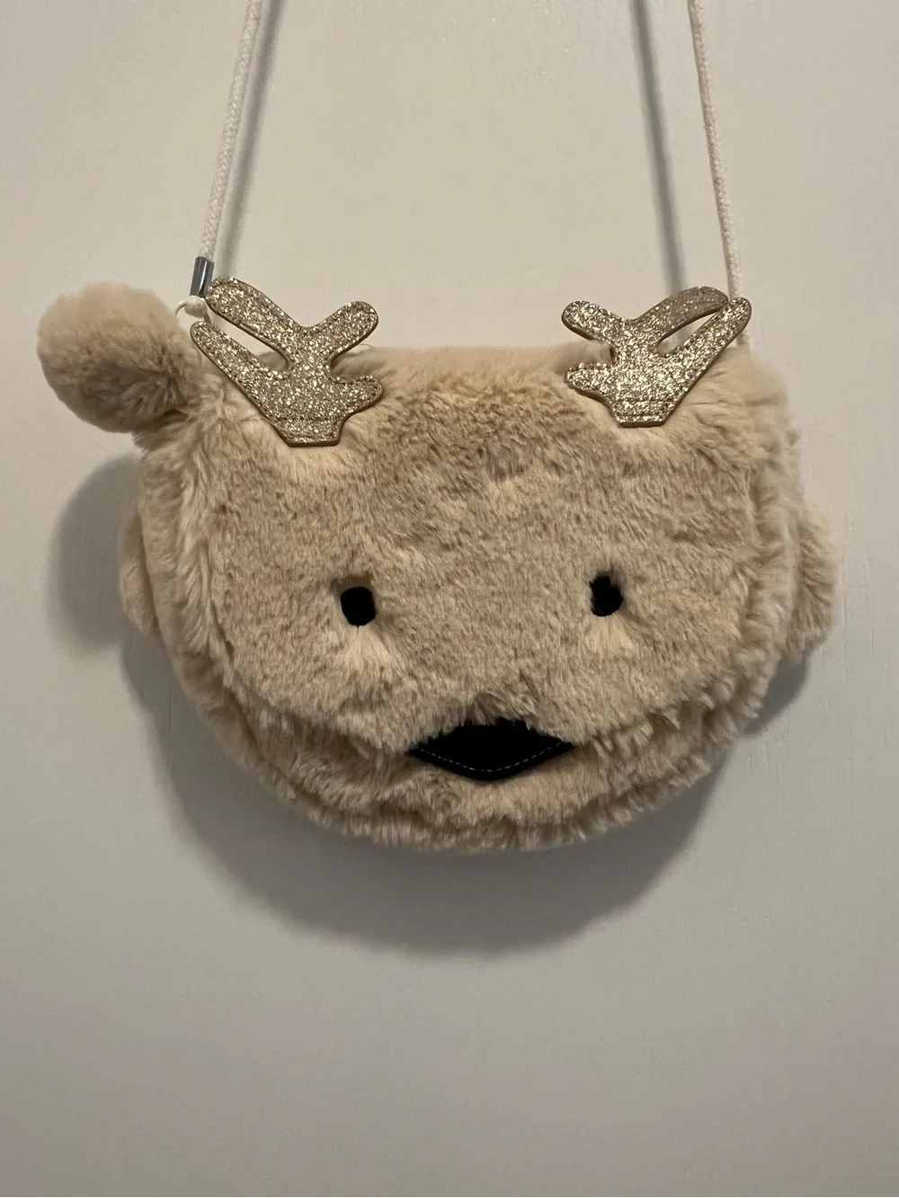 Gymboree Cream Fur Purse